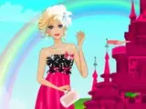 تلبيس باربي ملابس الحفلات الراقية